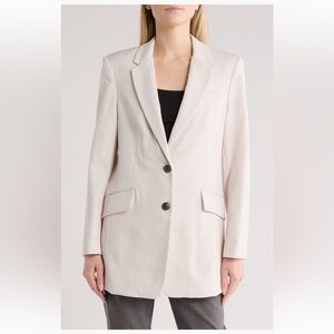 rag & bone Charlie Virgin Wool Blazer coat jacket cream Size 8 NWT